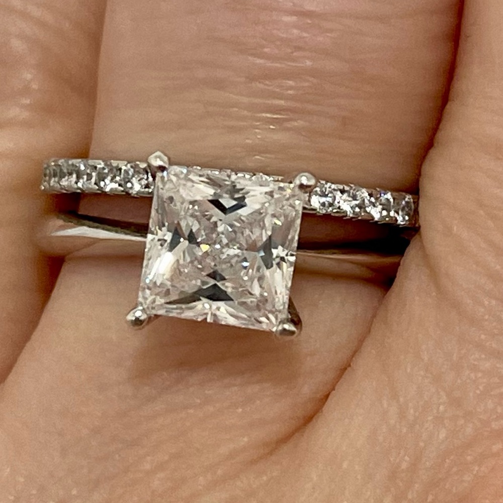 2 ct princess cut solitaire